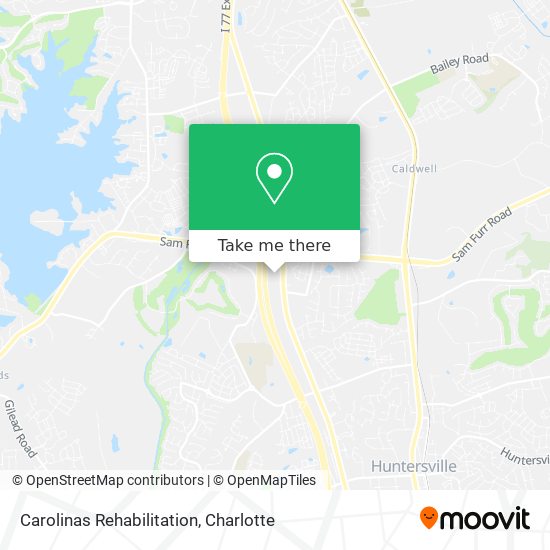 Mapa de Carolinas Rehabilitation