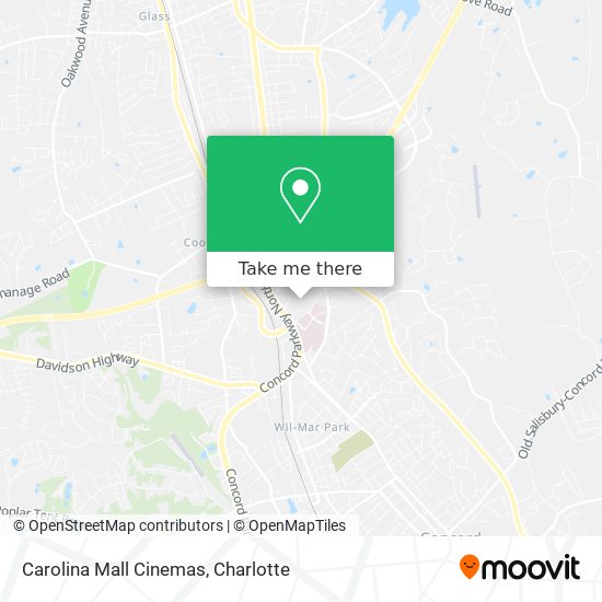 Carolina Mall Cinemas map
