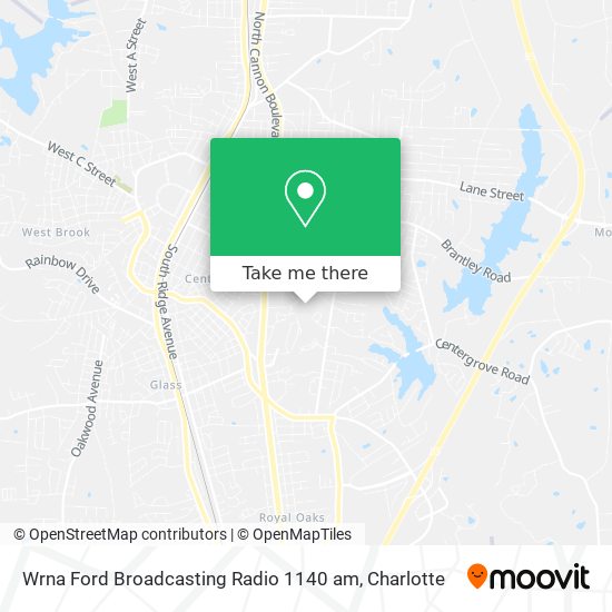 Mapa de Wrna Ford Broadcasting Radio 1140 am