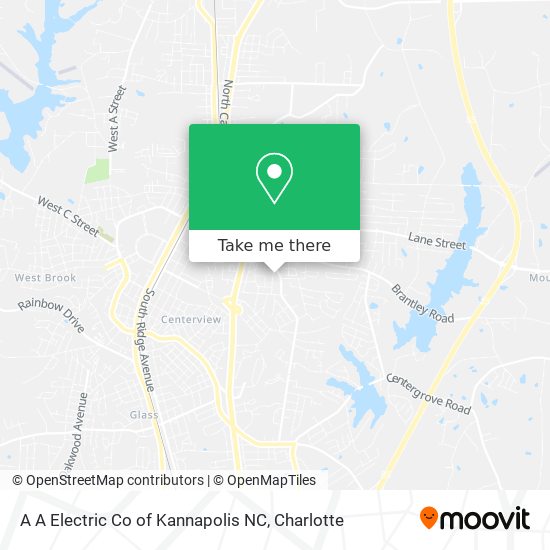 A A Electric Co of Kannapolis NC map