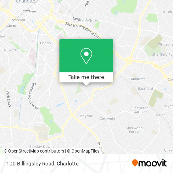 100 Billingsley Road map
