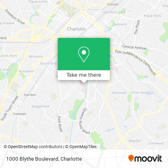 1000 Blythe Boulevard map