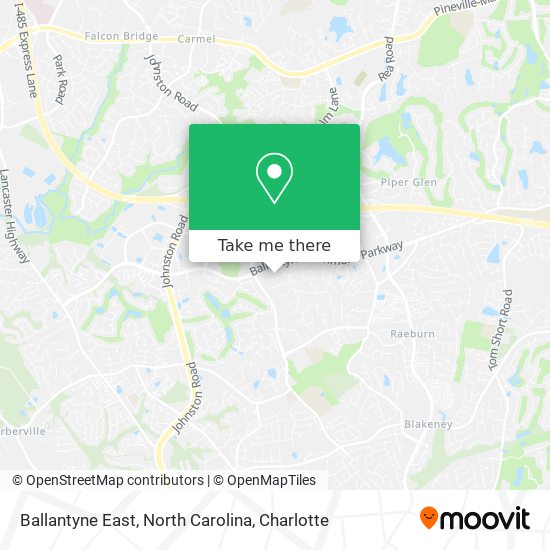 Mapa de Ballantyne East, North Carolina