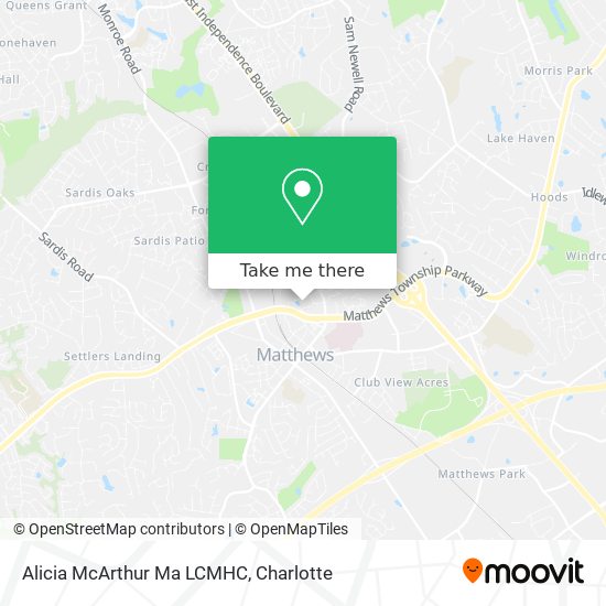 Alicia McArthur Ma LCMHC map