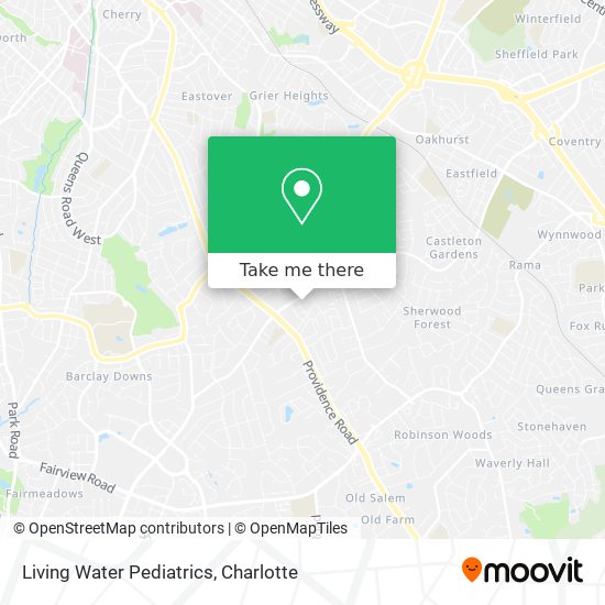 Mapa de Living Water Pediatrics
