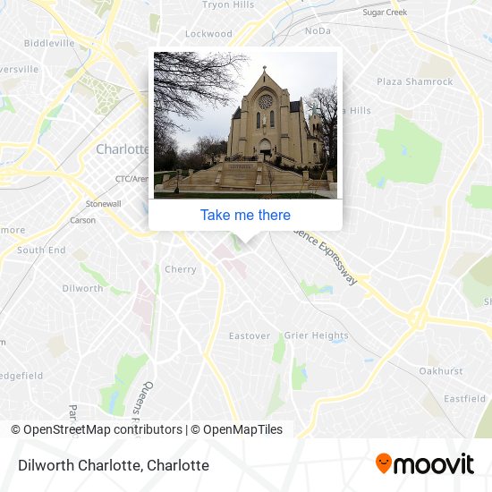 Mapa de Dilworth Charlotte