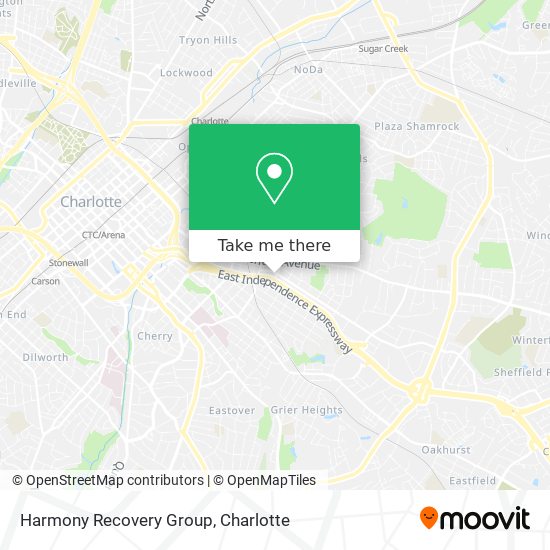 Harmony Recovery Group map