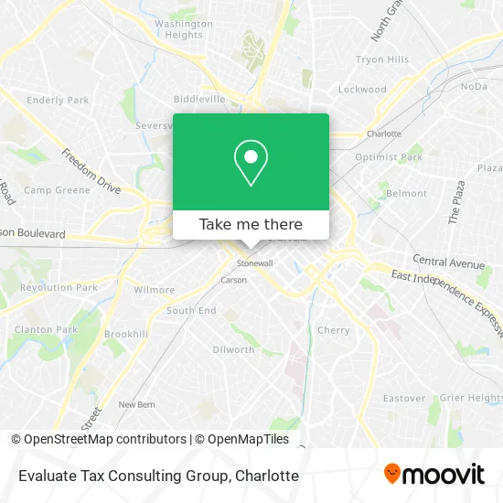 Mapa de Evaluate Tax Consulting Group