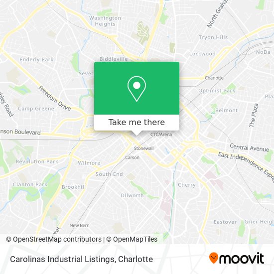 Carolinas Industrial Listings map