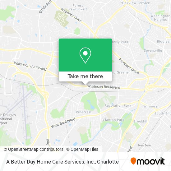 A Better Day Home Care Services, Inc. map