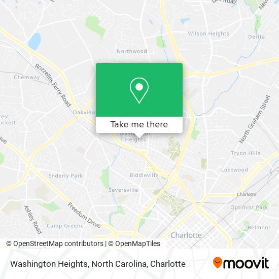 Washington Heights, North Carolina map