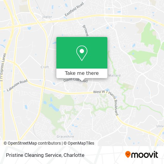 Pristine Cleaning Service map