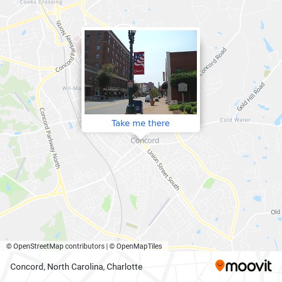 Concord, North Carolina map