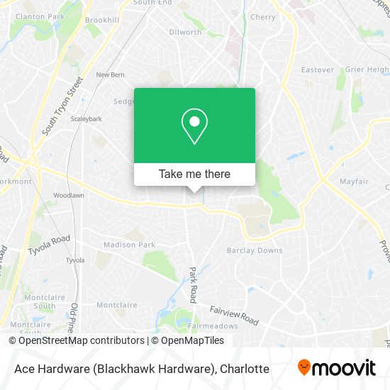 Ace Hardware (Blackhawk Hardware) map