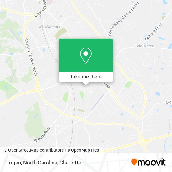 Logan, North Carolina map