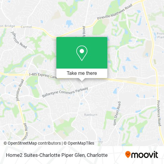 Home2 Suites-Charlotte Piper Glen map
