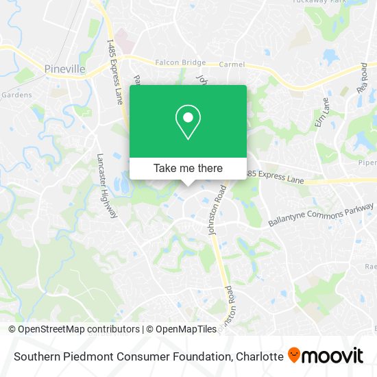 Southern Piedmont Consumer Foundation map