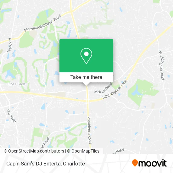 Cap'n Sam's DJ Enterta map