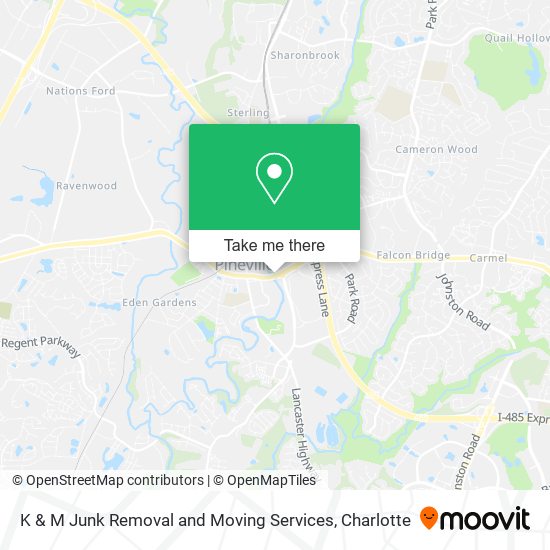 K & M Junk Removal and Moving Services map