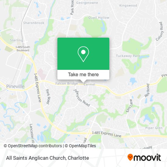 All Saints Anglican Church map