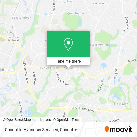Charlotte Hypnosis Services map