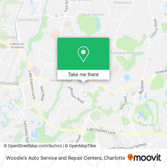 Mapa de Woodie's Auto Service and Repair Centers