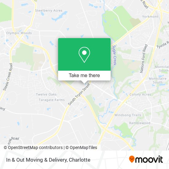 In & Out Moving & Delivery map