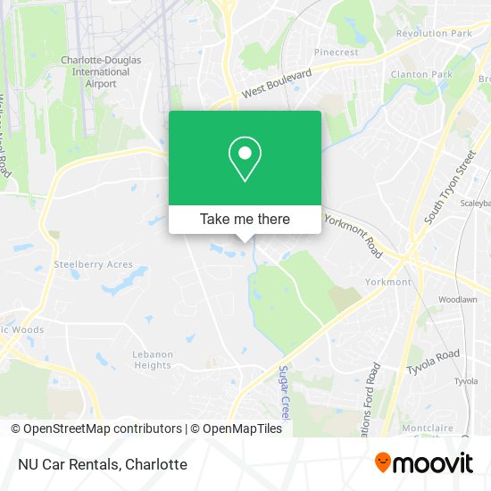 NU Car Rentals map