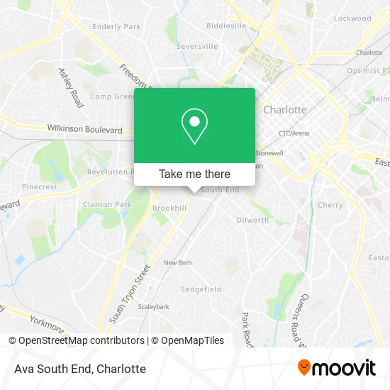 Ava South End map