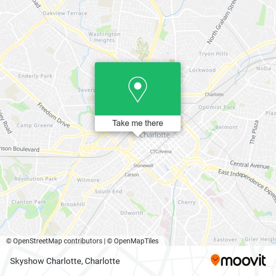 Skyshow Charlotte map