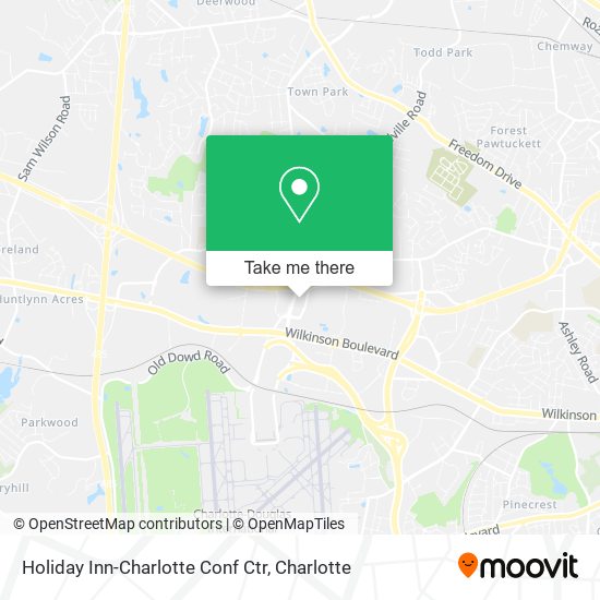 Holiday Inn-Charlotte Conf Ctr map