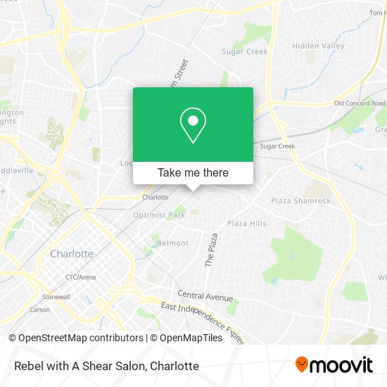Rebel with A Shear Salon map