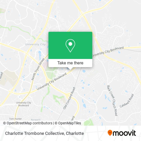 Charlotte Trombone Collective map