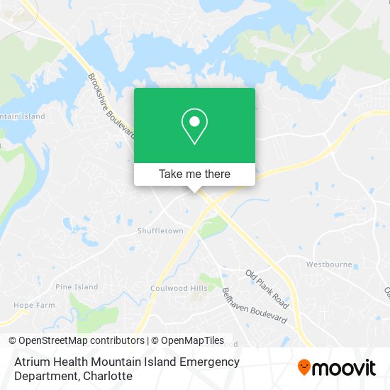 Atrium Health Mountain Island Emergency Department map