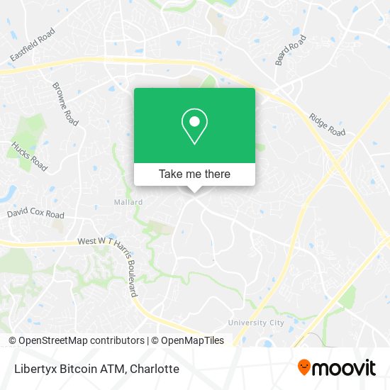 Mapa de Libertyx Bitcoin ATM