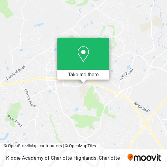 Kiddie Academy of Charlotte-Highlands map