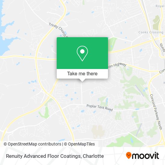 Mapa de Renuity Advanced Floor Coatings