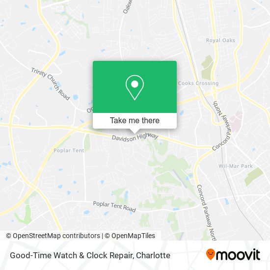 Mapa de Good-Time Watch & Clock Repair