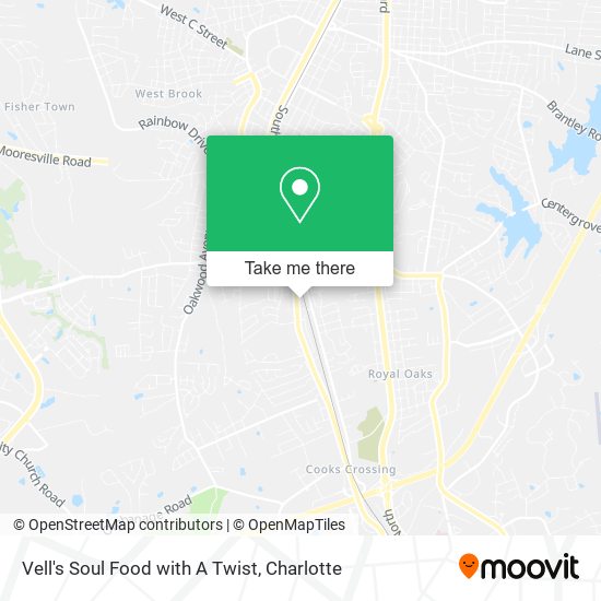 Vell's Soul Food with A Twist map