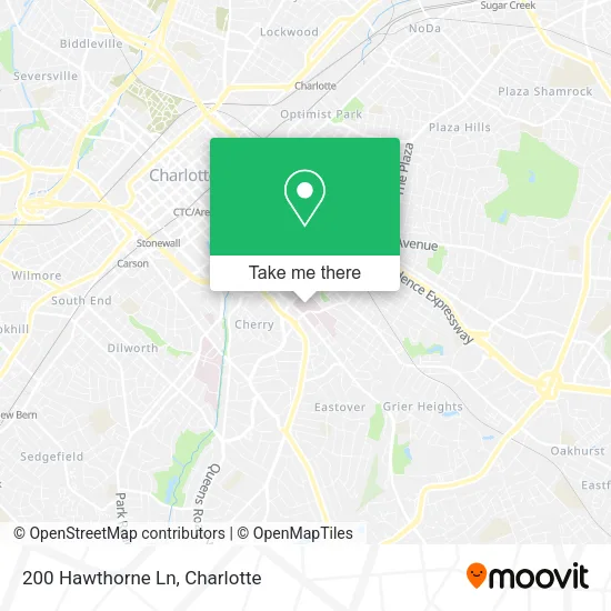 200 Hawthorne Ln map