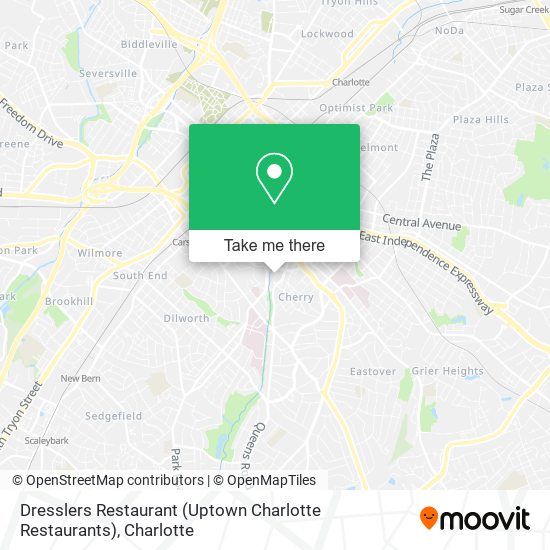 Dresslers Restaurant (Uptown Charlotte Restaurants) map