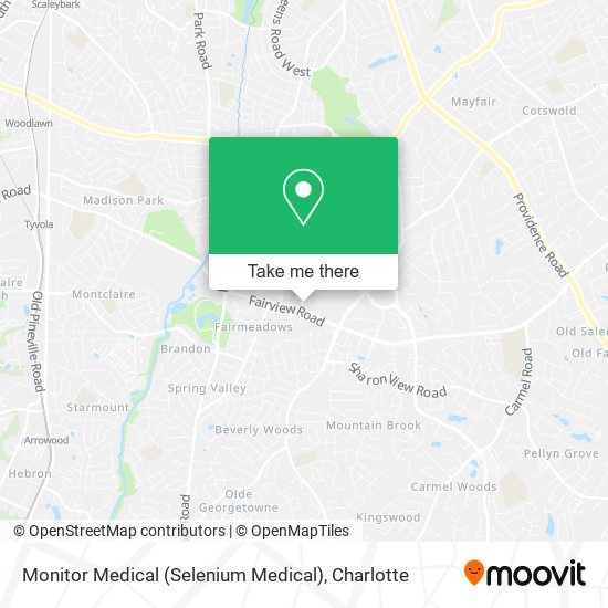 Mapa de Monitor Medical (Selenium Medical)