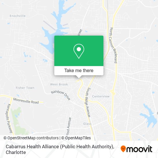 Mapa de Cabarrus Health Alliance (Public Health Authority)
