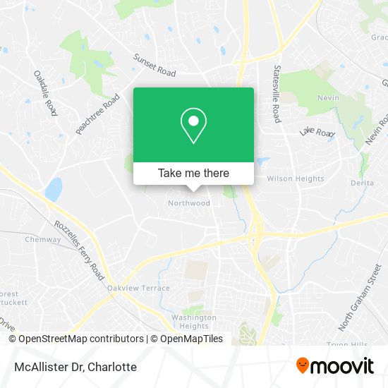 Mapa de McAllister Dr
