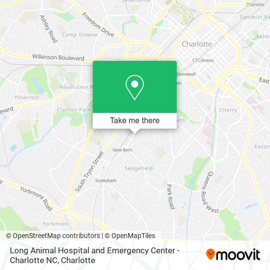 Mapa de Long Animal Hospital and Emergency Center - Charlotte NC