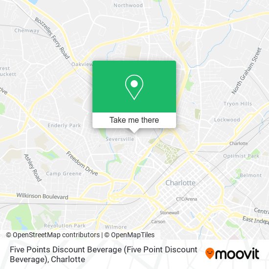 Five Points Discount Beverage map