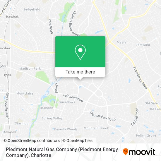 Piedmont Natural Gas Company (Piedmont Energy Company) map