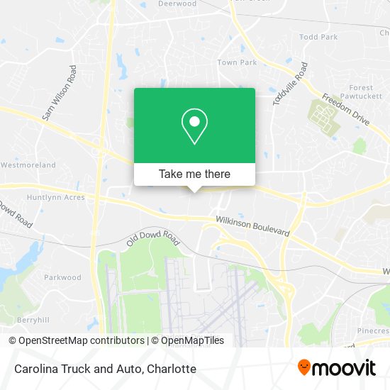 Carolina Truck and Auto map