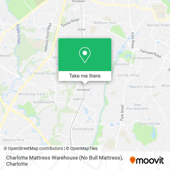 Charlotte Mattress Warehouse (No Bull Mattress) map