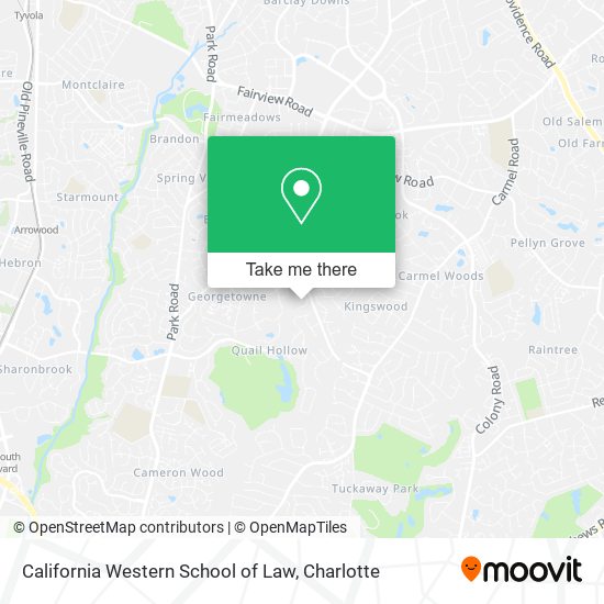Mapa de California Western School of Law